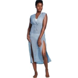 Kona Sol Women’s Side-Slit Maxi Cover Up Dress XLarge